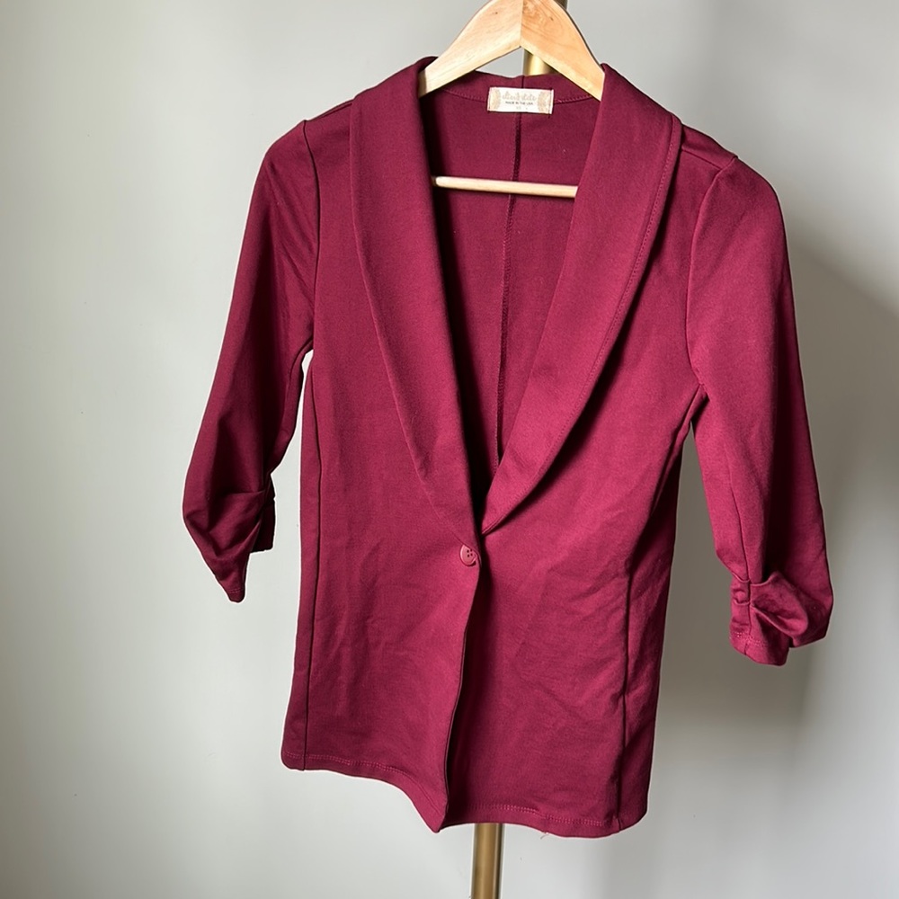 Size XS Red Wine Blazer from Altar’d State! Beautiful condition!